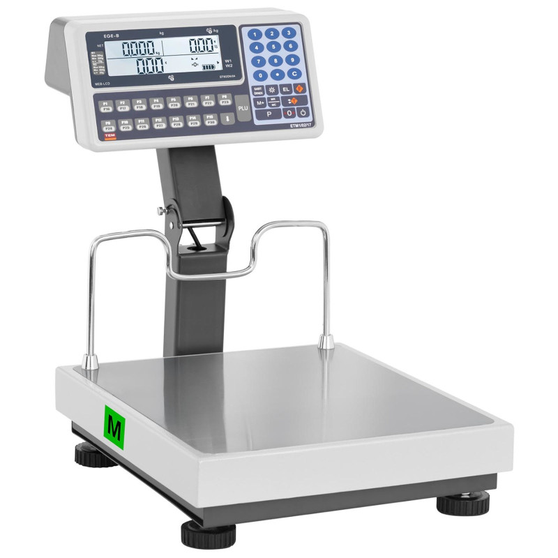 Komercinės svarstyklės 60 kg / 0,02 kg LCD M LEGALIZACIJA
