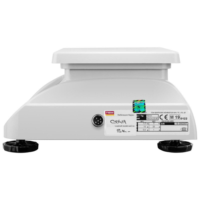 Suolinės svarstyklės 2 platformos RS232 sąsaja 3 kg / 1 g LCD M LEGALIZAVIMAS