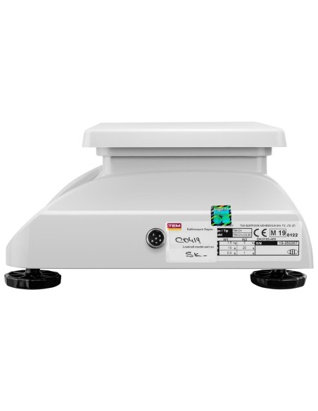Suolinės svarstyklės 2 platformos RS232 sąsaja 3 kg / 1 g LCD M LEGALIZAVIMAS Suolinės svarstyklės 2 platformos RS232 sąsaja 3 kg / 1 g LCD M LEGALIZAVIMAS