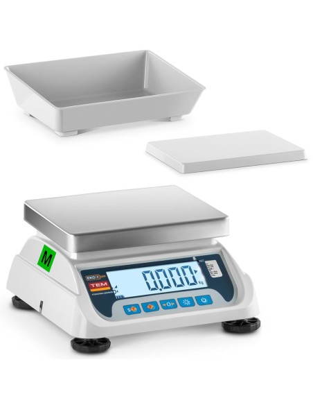 Suolinės svarstyklės 2 platformos RS232 sąsaja 15 kg / 5 g LCD M LEGALIZAVIMAS Suolinės svarstyklės 2 platformos RS232 sąsaja 15 kg / 5 g LCD M LEGALIZAVIMAS