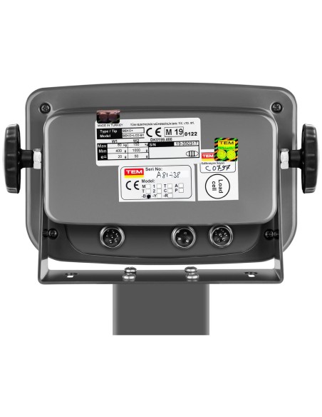 Pramoninės platforminės svarstyklės su RS232 sąsaja 150 kg / 50 g LCD M LEGALIZACIJA Pramoninės platforminės svarstyklės su RS232 sąsaja 150 kg / 50 g LCD M LEGALIZACIJA