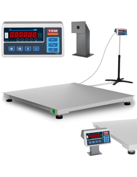 Pramoninės platforminės svarstyklės RS232 sąsaja 1500 kg / 500 g LED M LEGALIZACIJA Pramoninės platforminės svarstyklės RS232 sąsaja 1500 kg / 500 g LED M LEGALIZACIJA