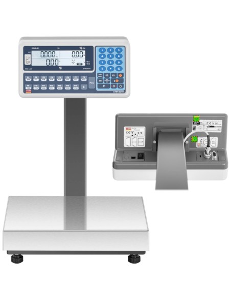 Komercinės svarstyklės su RS232 sąsaja 30 kg / 0,01 kg LCD M LEGALIZACIJA Komercinės svarstyklės su RS232 sąsaja 30 kg / 0,01 kg LCD M LEGALIZACIJA