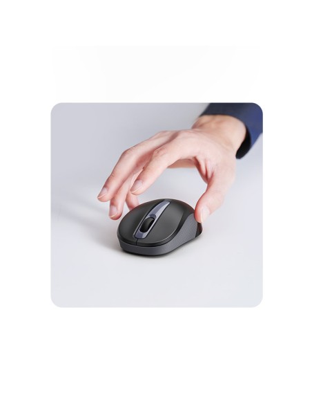 Patogi tyli pelė USB belaidė pelė juoda Patogi tyli pelė USB belaidė pelė juoda