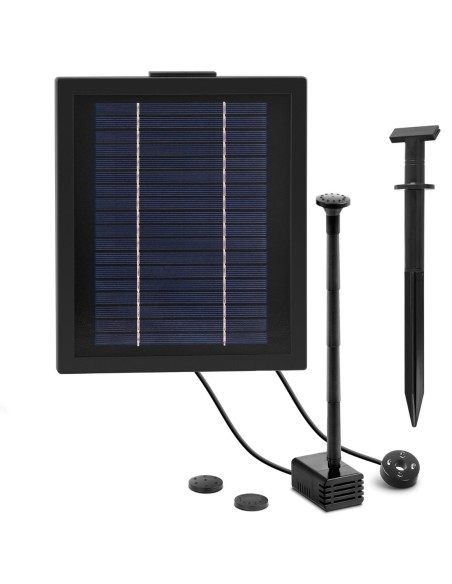 Saulės tvenkinio fontanas su LED baterija 250 l/h 0,75 m 3 W Saulės tvenkinio fontanas su LED baterija 250 l/h 0,75 m 3 W