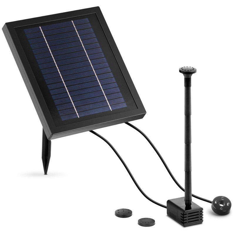 Saulės tvenkinio fontanas su LED baterija 250 l/h 0,75 m 3 W