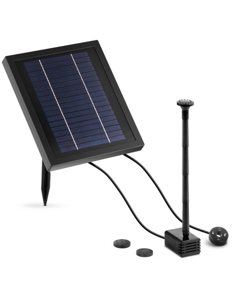 Saulės tvenkinio fontanas su LED baterija 250 l/h 0,75 m 3 W Saulės tvenkinio fontanas su LED baterija 250 l/h 0,75 m 3 W