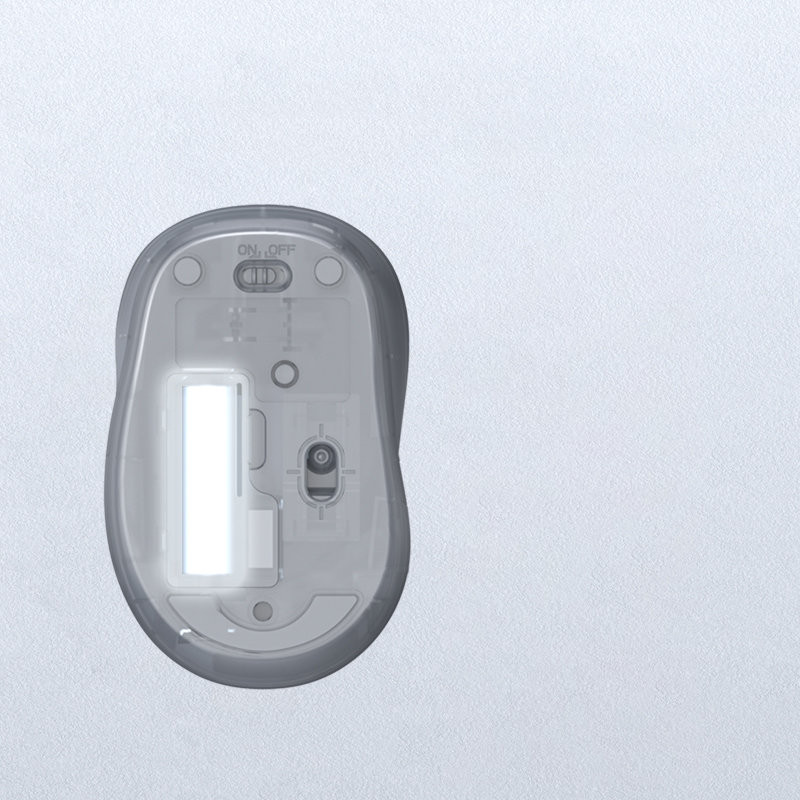 Patogi tyli pelė USB belaidė pelė juoda