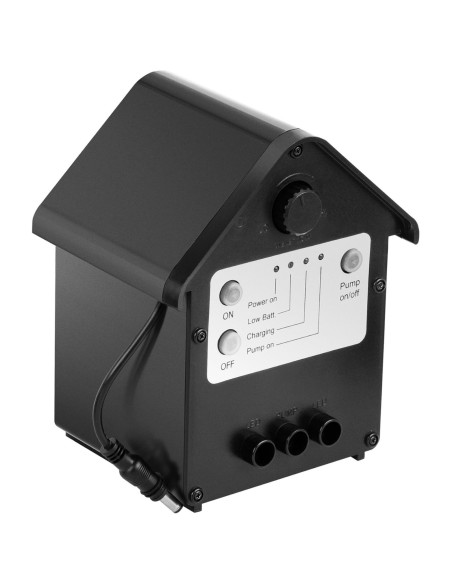 Saulės tvenkinio fontanas su nuotolinio valdymo pulteliu LED lemputės baterija 250 l/h 0,8 m 2 W Saulės tvenkinio fontanas su nuotolinio valdymo pulteliu LED lemputės baterija 250 l/h 0,8 m 2 W