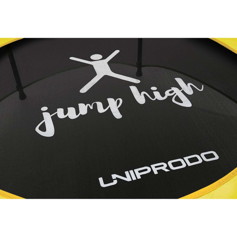 Batutas vaikams su apsauginiu tinkleliu iki 50 kg diametro. 140 cm geltona