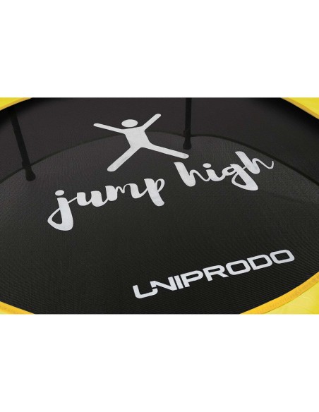 Batutas vaikams su apsauginiu tinkleliu iki 50 kg diametro. 140 cm geltona