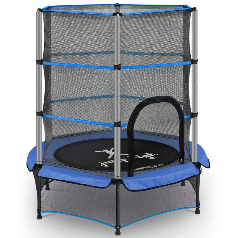 Batutas vaikams su apsauginiu tinkleliu iki 50 kg diametro. 140cm mėlynas