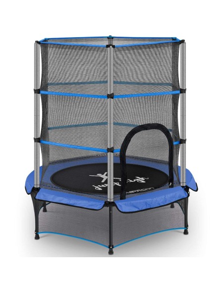 Batutas vaikams su apsauginiu tinkleliu iki 50 kg diametro. 140cm mėlynas