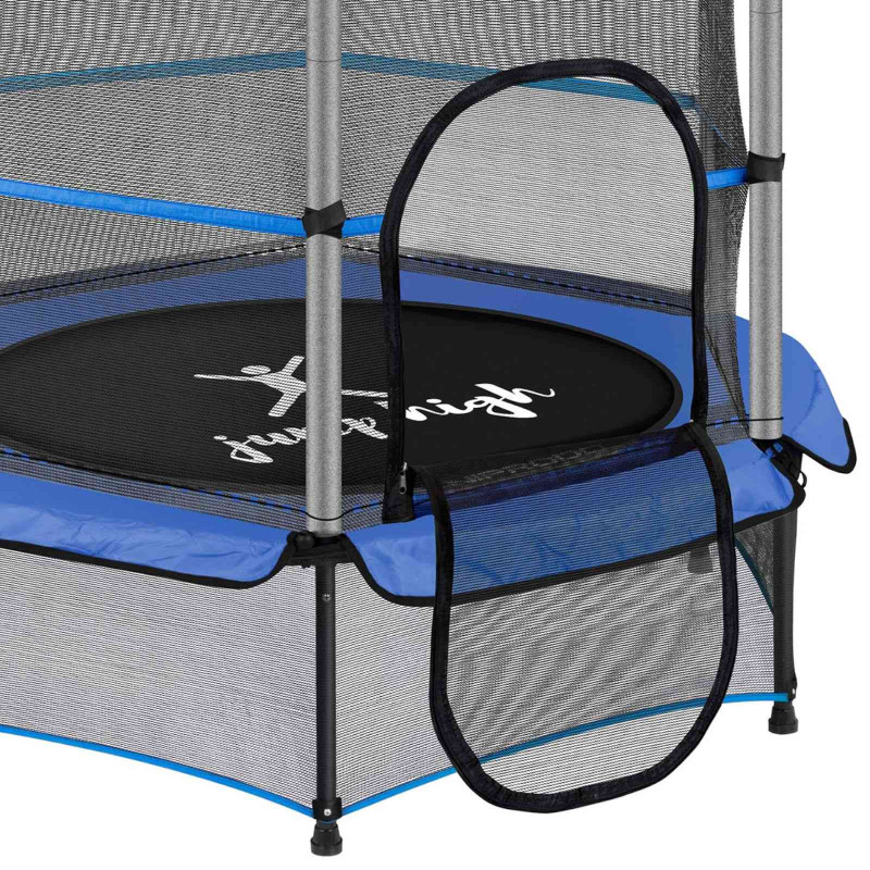 Batutas vaikams su apsauginiu tinkleliu iki 50 kg diametro. 140cm mėlynas