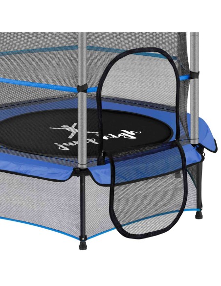 Batutas vaikams su apsauginiu tinkleliu iki 50 kg diametro. 140cm mėlynas