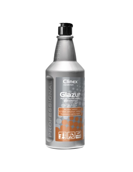 Skystis akmens glazūruotų plytelių grindų plovimui CLINEX Glazur 1L Skystis akmens glazūruotų plytelių grindų plovimui CLINEX Glazur 1L