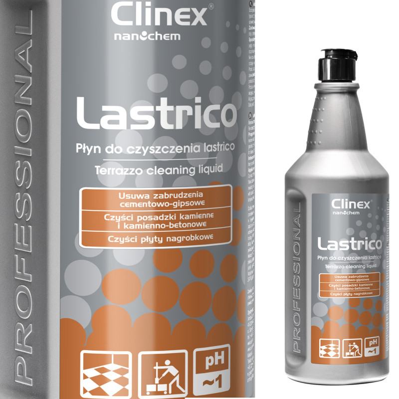 CLINEX Lastrico 1L skystis akmeninėms ir betoninėms grindims valyti CLINEX Lastrico 1L skystis akmeninėms ir betoninėms grindims valyti