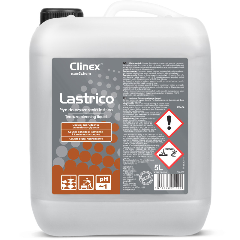 CLINEX Lastrico 5L skystis akmeninėms ir betoninėms grindims valyti
