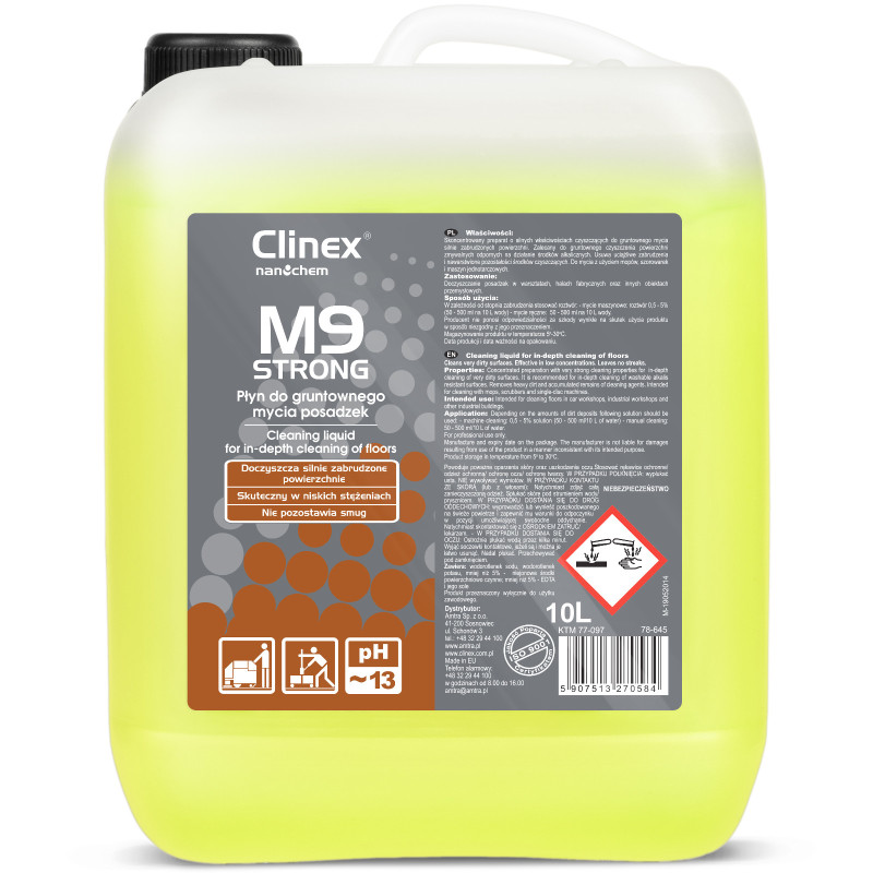 Skystis labai nešvarių grindų plovimui CLINEX M9 Strong 10L