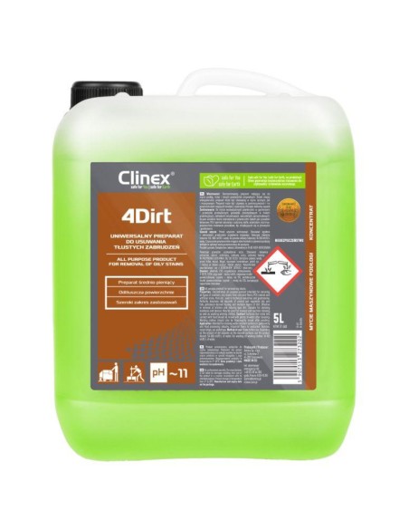 Koncentruotas preparatas riebiems nešvarumams šalinti CLINEX 4Dirt 5L