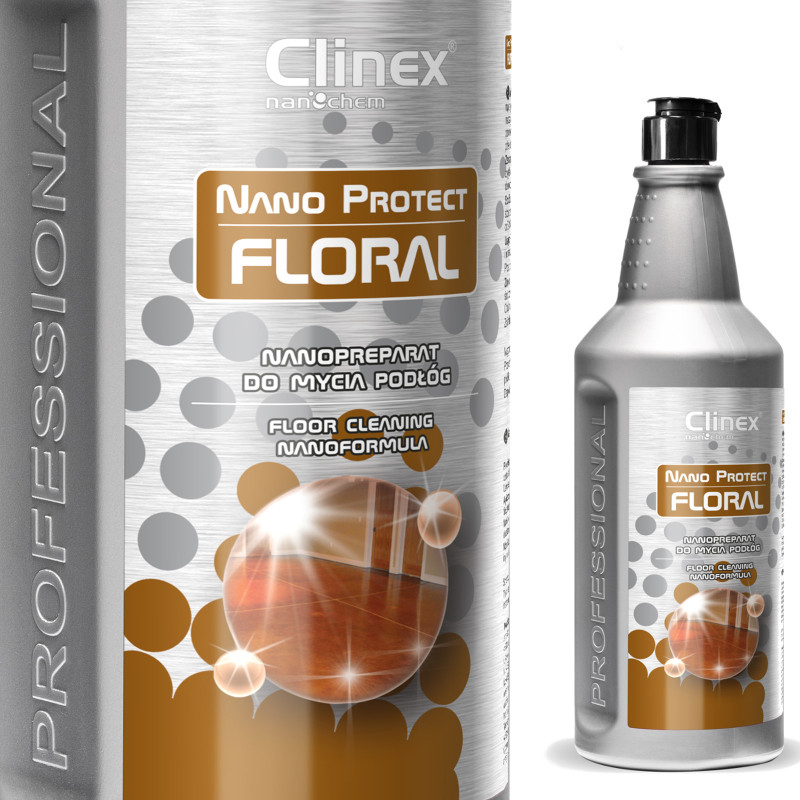 Nanopreparation CLINEX Nano Protect Floral grindų valymo skystis 1L Nanopreparation CLINEX Nano Protect Floral grindų valymo skystis 1L