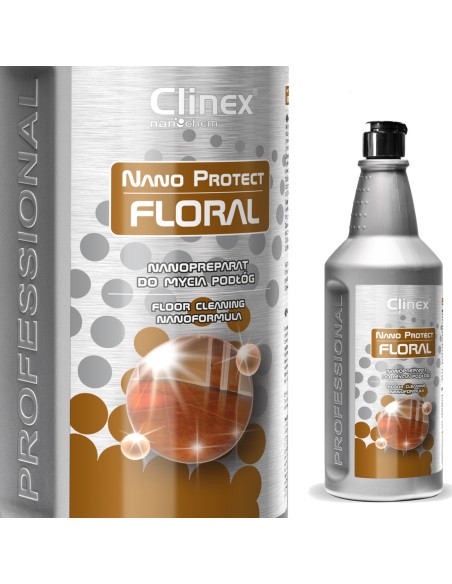 Nanopreparation CLINEX Nano Protect Floral grindų valymo skystis 1L Nanopreparation CLINEX Nano Protect Floral grindų valymo skystis 1L