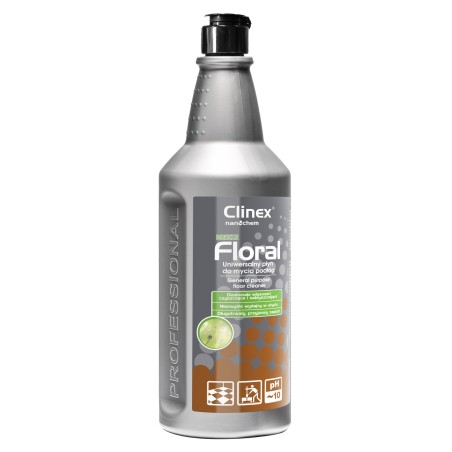 Grindų valiklis be dryžių, blizgesio, kvapo CLINEX Floral - Breeze 1L Grindų valiklis be dryžių, blizgesio, kvapo CLINEX Floral - Breeze 1L
