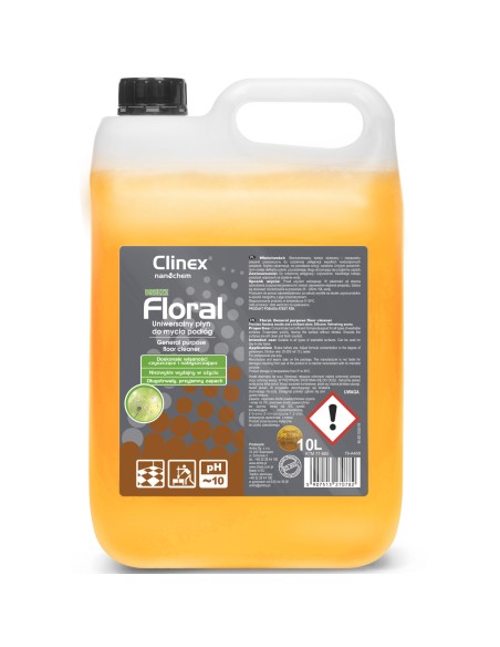 Grindų valiklis be dryžių, blizgesio, kvapo CLINEX Floral - Breeze 10L Grindų valiklis be dryžių, blizgesio, kvapo CLINEX Floral - Breeze 10L