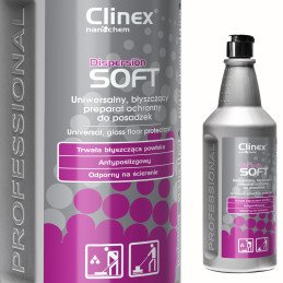 Blizgesio priemonė grindims vinilo teraco plytelės betonas PVC CLINEX dispersija SOFT 1L