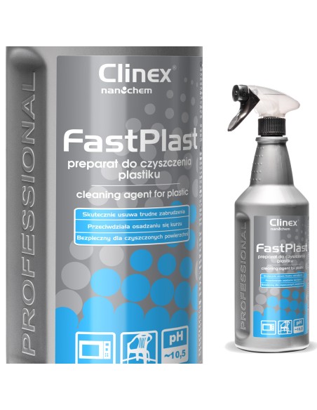 CLINEX FastPlast 1L antistatinis plastiko valiklis baldams, RTV ir buitinei technikai CLINEX FastPlast 1L antistatinis plastiko valiklis baldams, RTV ir buitinei technikai