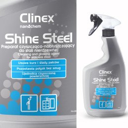 Paruošimas baldų ir nerūdijančio plieno prietaisų valymui ir poliravimui CLINEX Shine Steel 650ML