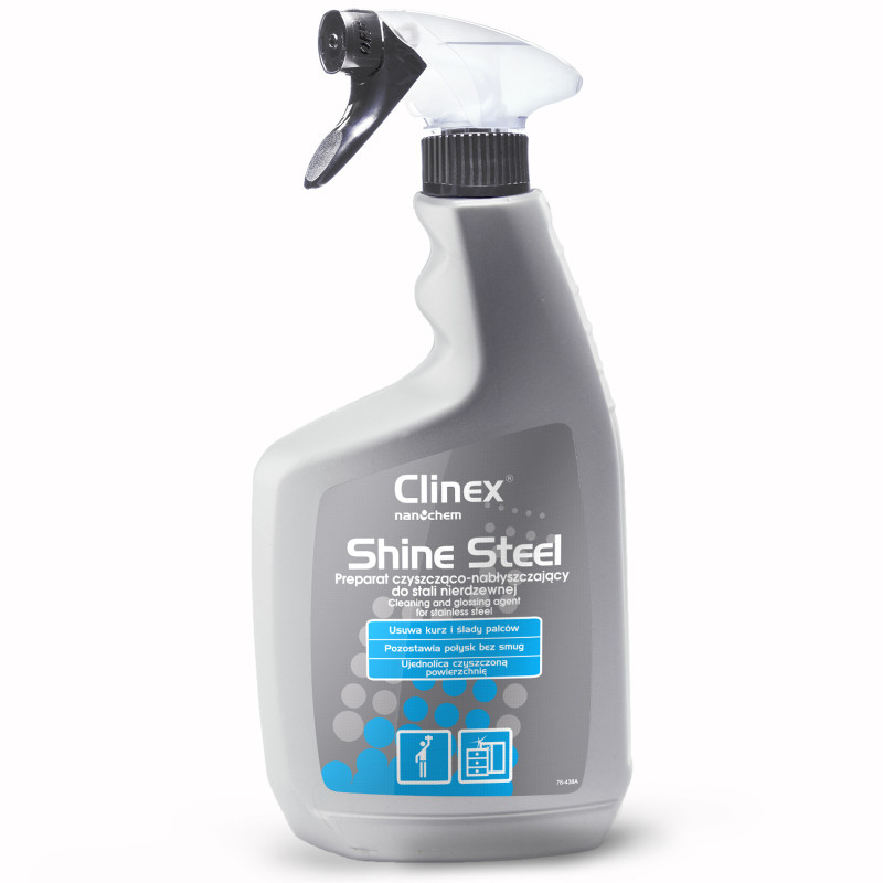 Paruošimas baldų ir nerūdijančio plieno prietaisų valymui ir poliravimui CLINEX Shine Steel 650ML