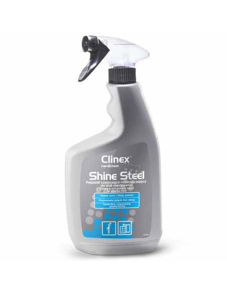 Paruošimas baldų ir nerūdijančio plieno prietaisų valymui ir poliravimui CLINEX Shine Steel 650ML Paruošimas baldų ir nerūdijančio plieno prietaisų valymui ir poliravimui CLINEX Shine Steel 650ML