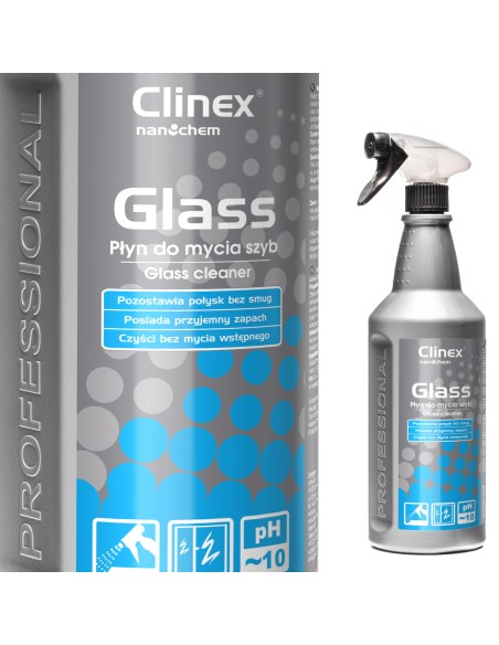 CLINEX Glass 1L profesionalus stiklo valiklis be dryžių ir dryžių CLINEX Glass 1L profesionalus stiklo valiklis be dryžių ir dryžių