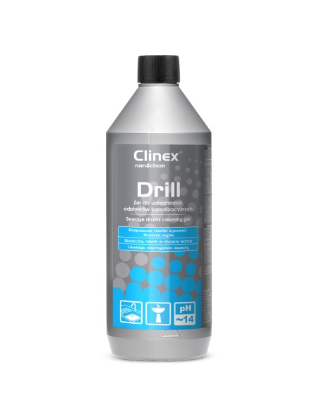CLINEX Drill 1L kanalizacijos valymo gelis CLINEX Drill 1L kanalizacijos valymo gelis