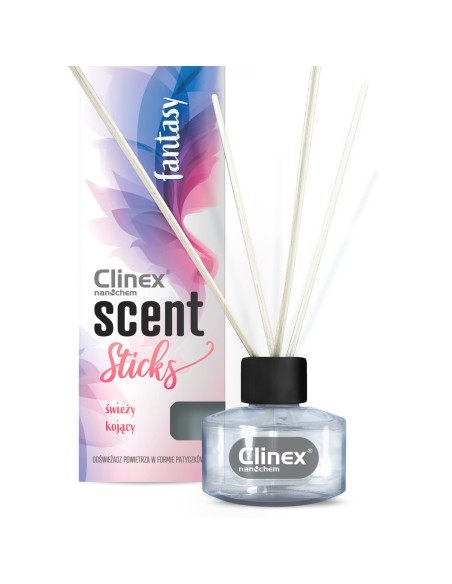 Kvapios smilkalų lazdelės patalpų gaivinimui CLINEX Scent Sticks FANTASY 45ml Kvapios smilkalų lazdelės patalpų gaivinimui CLINEX Scent Sticks FANTASY 45ml