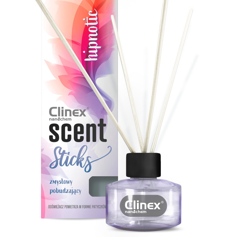 Kvapios smilkalų lazdelės patalpų gaivinimui CLINEX Scent Sticks HYPNOTIC 45ml