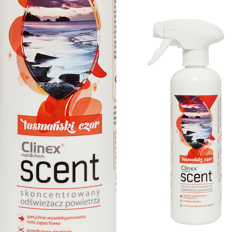 Koncentruotas oro gaiviklis purškiamas ant paviršių CLINEX Scent - Tasmanijos caras 500ML