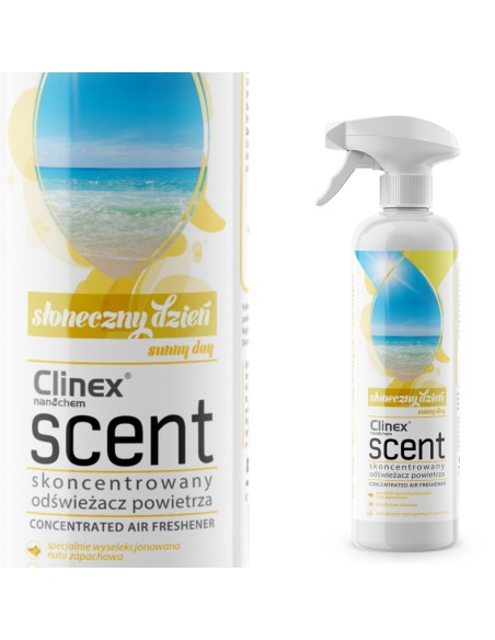 Koncentruotas oro gaiviklis purškiamas ant paviršių CLINEX Scent - Sunny Day 500ml Koncentruotas oro gaiviklis purškiamas ant paviršių CLINEX Scent - Sunny Day 500ml
