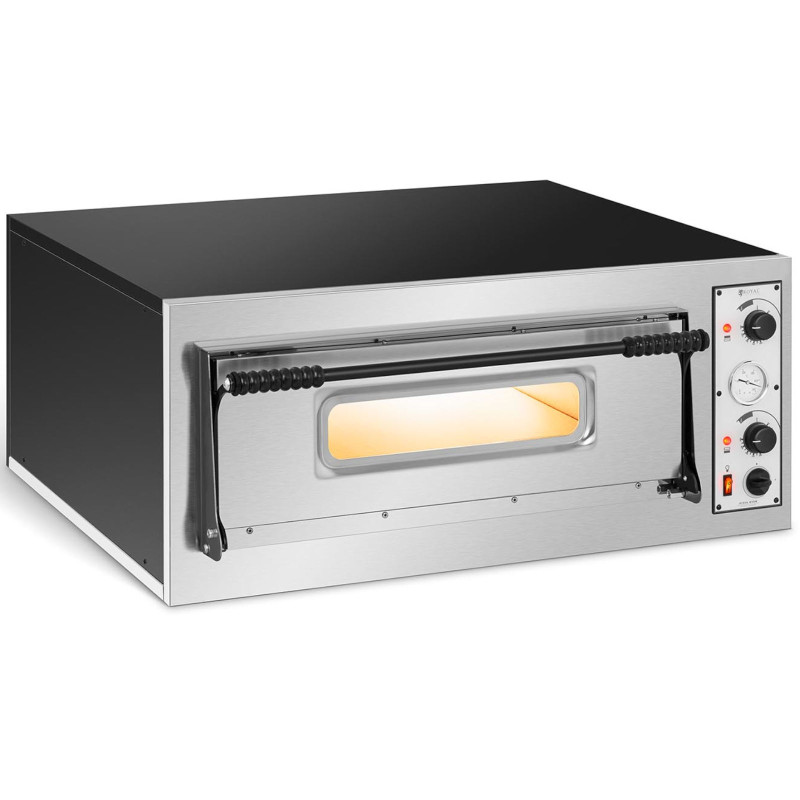 Profesionali vienos kameros elektrinė picų orkaitė 4 picos sk. 32cm 400V 4700W ITALIJA