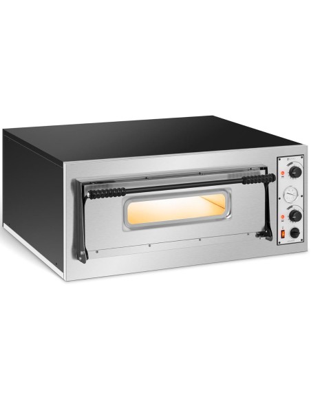 Profesionali vienos kameros elektrinė picų orkaitė 4 picos sk. 32cm 400V 4700W ITALIJA Profesionali vienos kameros elektrinė picų orkaitė 4 picos sk. 32cm 400V 4700W ITALIJA