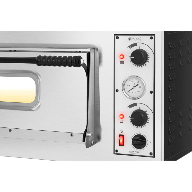 Profesionali vienos kameros elektrinė picų orkaitė 4 picos sk. 32cm 400V 4700W ITALIJA
