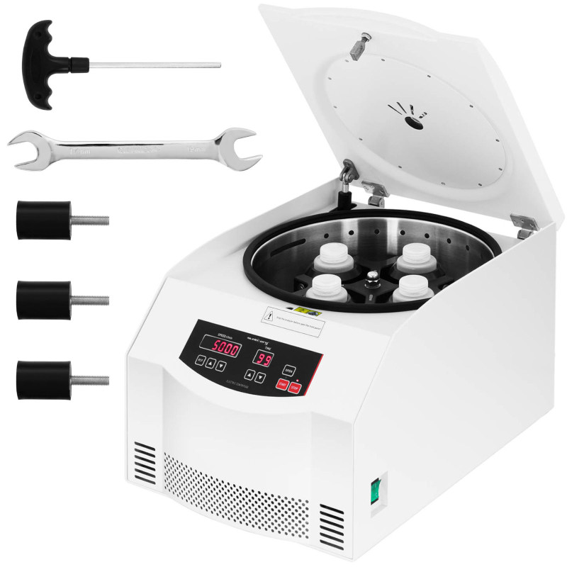Profesionali laboratorinė plazmos centrifuga 5000 aps./min 4 mėgintuvėliams 250 ml