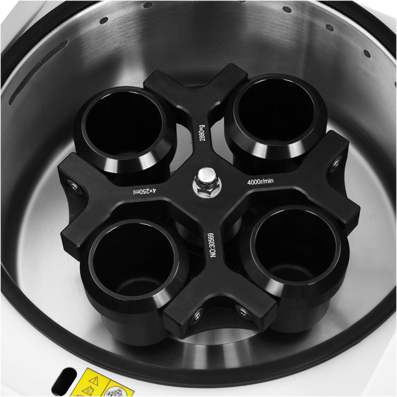 Profesionali laboratorinė plazmos centrifuga 5000 aps./min 4 mėgintuvėliams 250 ml