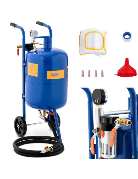 Mobilus sifoninis smėliasvaidis su slėgio reguliavimu 60-125 psi 40 l Mobilus sifoninis smėliasvaidis su slėgio reguliavimu 60-125 psi 40 l