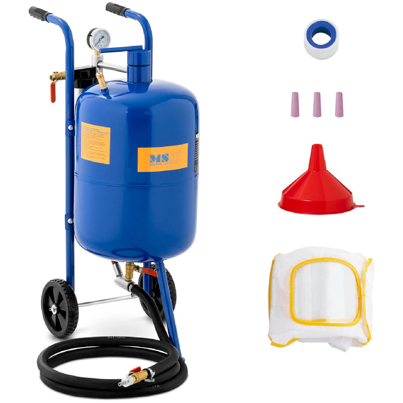 Mobilus sifoninis smėliasvaidis su slėgio reguliavimu 60-125 psi 40 l