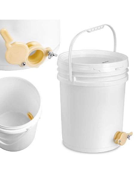 Plastikinė medaus gaudyklė su vožtuvu 20 l Plastikinė medaus gaudyklė su vožtuvu 20 l