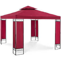 Sodo paviljono pavėsinė sulankstoma palapinė 3 x 3 x 2,6 m raudono vyno