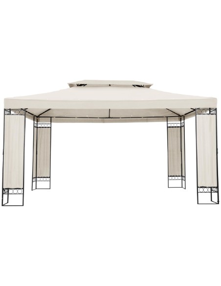 Sodo paviljono pavėsinė sulankstoma palapinė 3 x 4 x 2,6 m kreminė Sodo paviljono pavėsinė sulankstoma palapinė 3 x 4 x 2,6 m kreminė