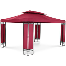 Sodo paviljono pavėsinė sulankstoma palapinė 3 x 4 x 2,6 m raudono vyno